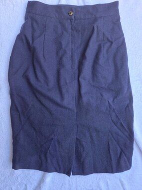 Vintage  Braemar Petites Wool Skirt 💙 Embroidered Size 10P